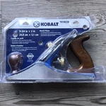 Kobalt 9.75-IN Bench Plane Adjustable Wood 2" Blade New #0118238. Fixed Price $21.99.