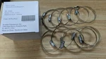 New Box Of 10 Sae #48 Stainless Steel Band 1/2" - 3 Worm Gear Hose Clamp. Fixed Price $12.89.