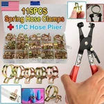 115PCS 6-22MM Spring Clips Fuel Hose Line Water Pipe Air Tube Clamps Pliers Kit. Fixed Price $24.99.