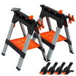 2PC 30-3/4" Heavy Duty Folding Clamping Sawhorses Clamps 1200LBS Load Capacity. Fixed Price $165.99.