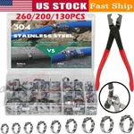 260X Single Ear Hose Clamps 304 Stainless Steel Crimp Tools Kit. Fixed Price $19.94.