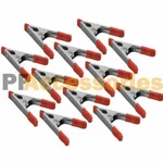 12X 4" Inch Metal Spring Clamps W/ Rubber Tips Tool Pcs Lot Steel Red. Fixed Price $12.89.