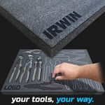 Irwin Dark Shadow Foam Tray Insert Storage Organizer Toolbox Kit Set. Fixed Price $63.64.